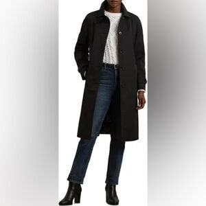 Ralph Lauren cotton blend coat M black